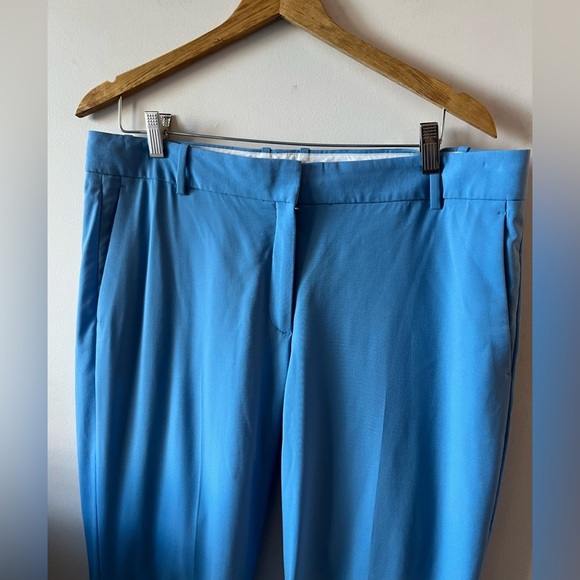 Theory Blue Virgin Wool Dress Pants Size 12 - Picture 2 of 13